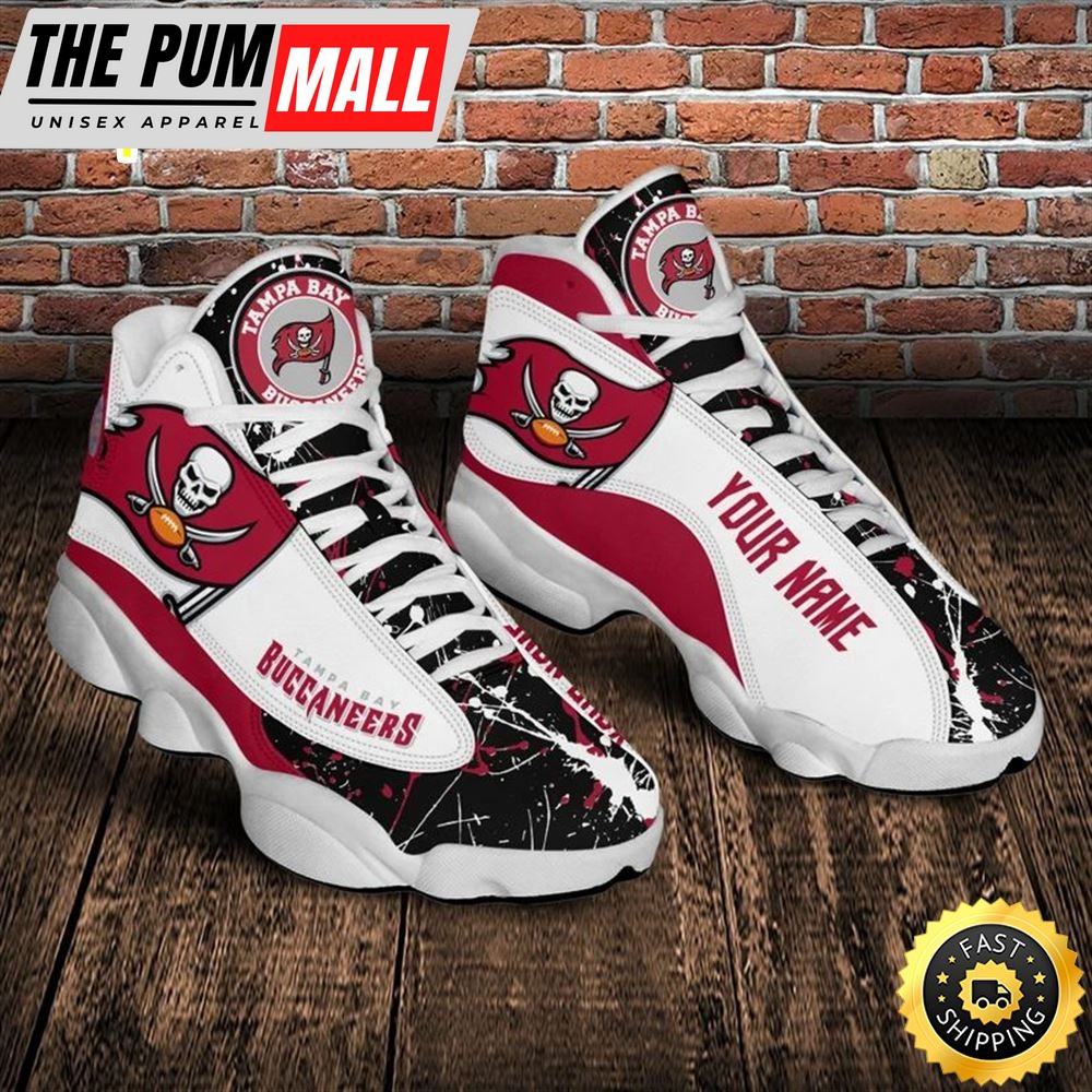 Tampa Bay Buccaneers Nfl Custom Name Air Jd 13 Shoes