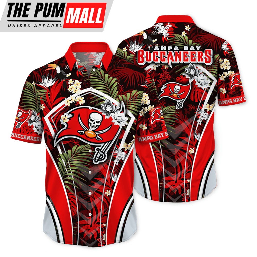 Tampa Bay Buccaneers NFL Flower Tropical Hawaiian Shirt