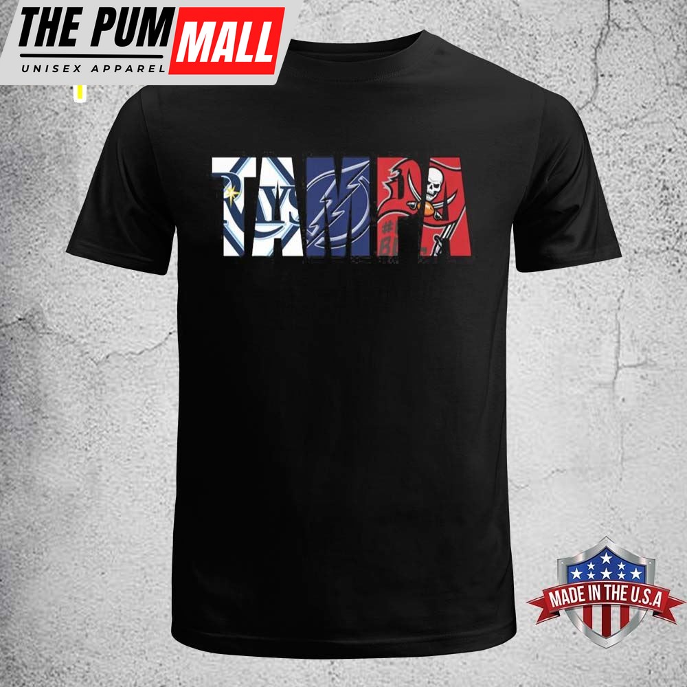 Tampa Bay Lightning And Tampa Bay Buccaneers, Tampa Sports Logo Shirt