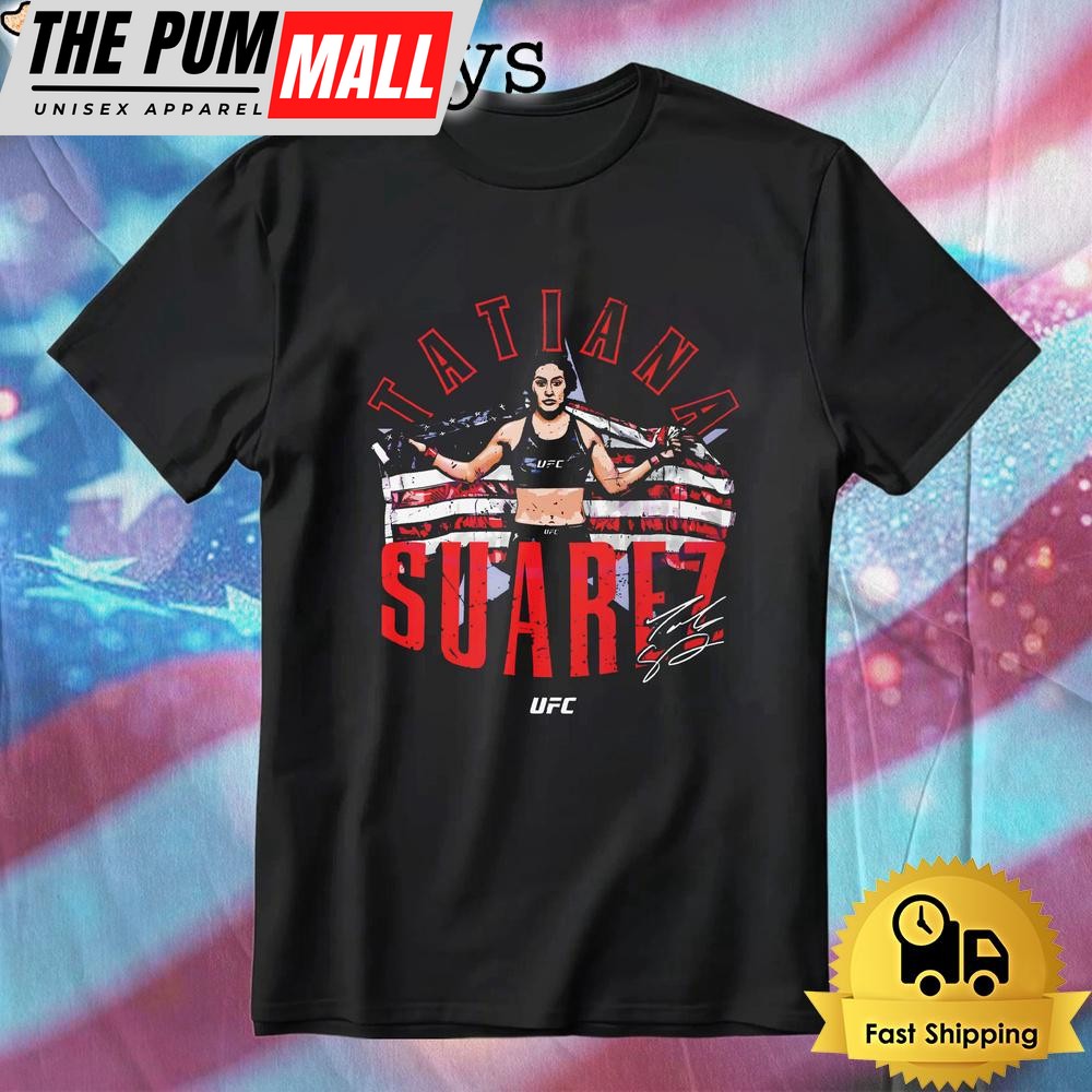 Tatiana Suarez Ufc Fighter American Flag T-Shirt