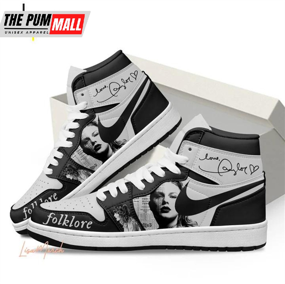 Taylor Swfit Folklore AJ1 Shoes Air Jd 1 Sneakers