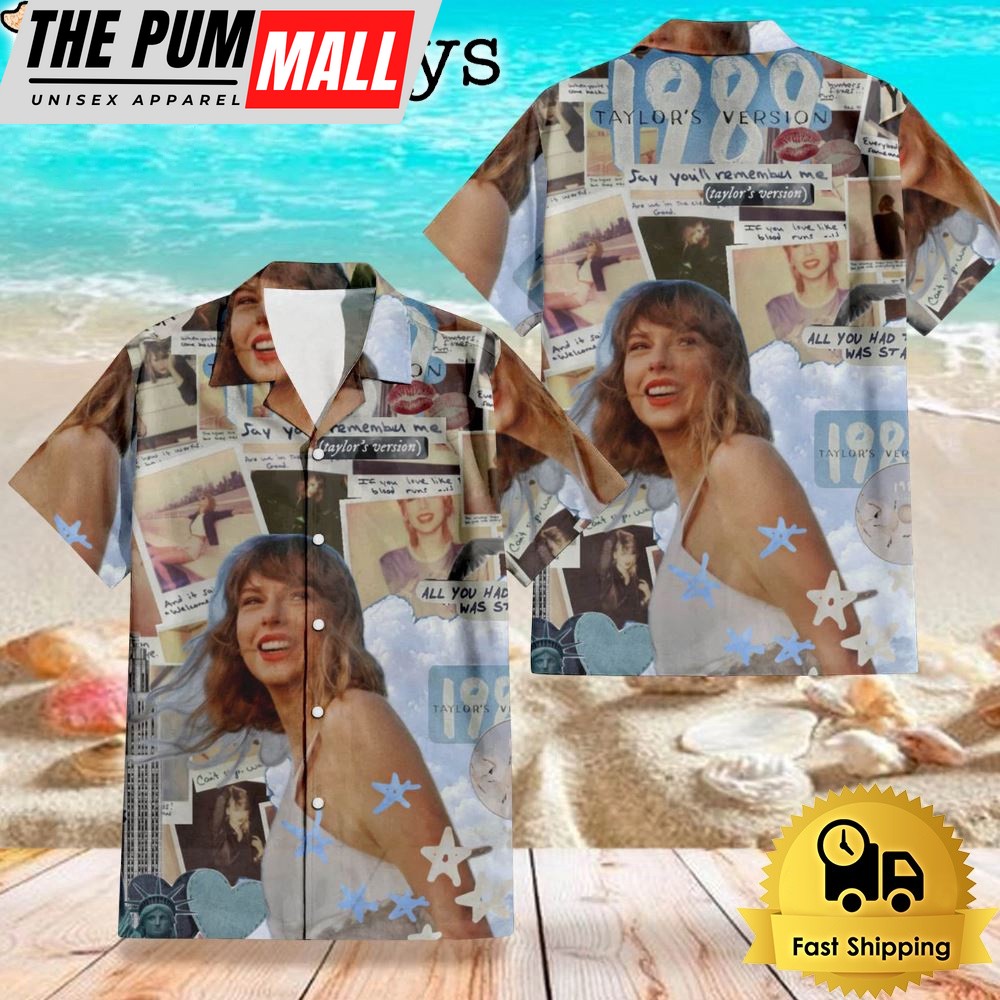 Taylor Swift 1989 Taylor Version Aesthetic 2024 Summer Hawaiian Shirt