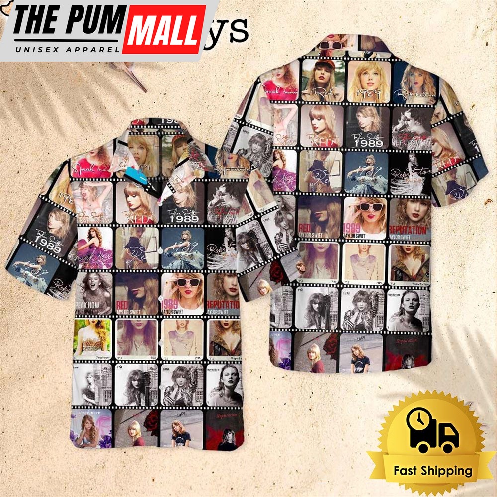 Taylor Swift All Albums Released Hawaiian Shirt