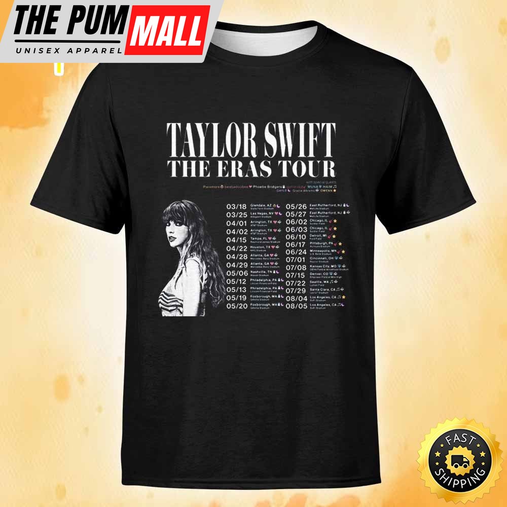 Taylor Swift Anuncia Concierto En Mexico Tour 2025 Black T-shirt