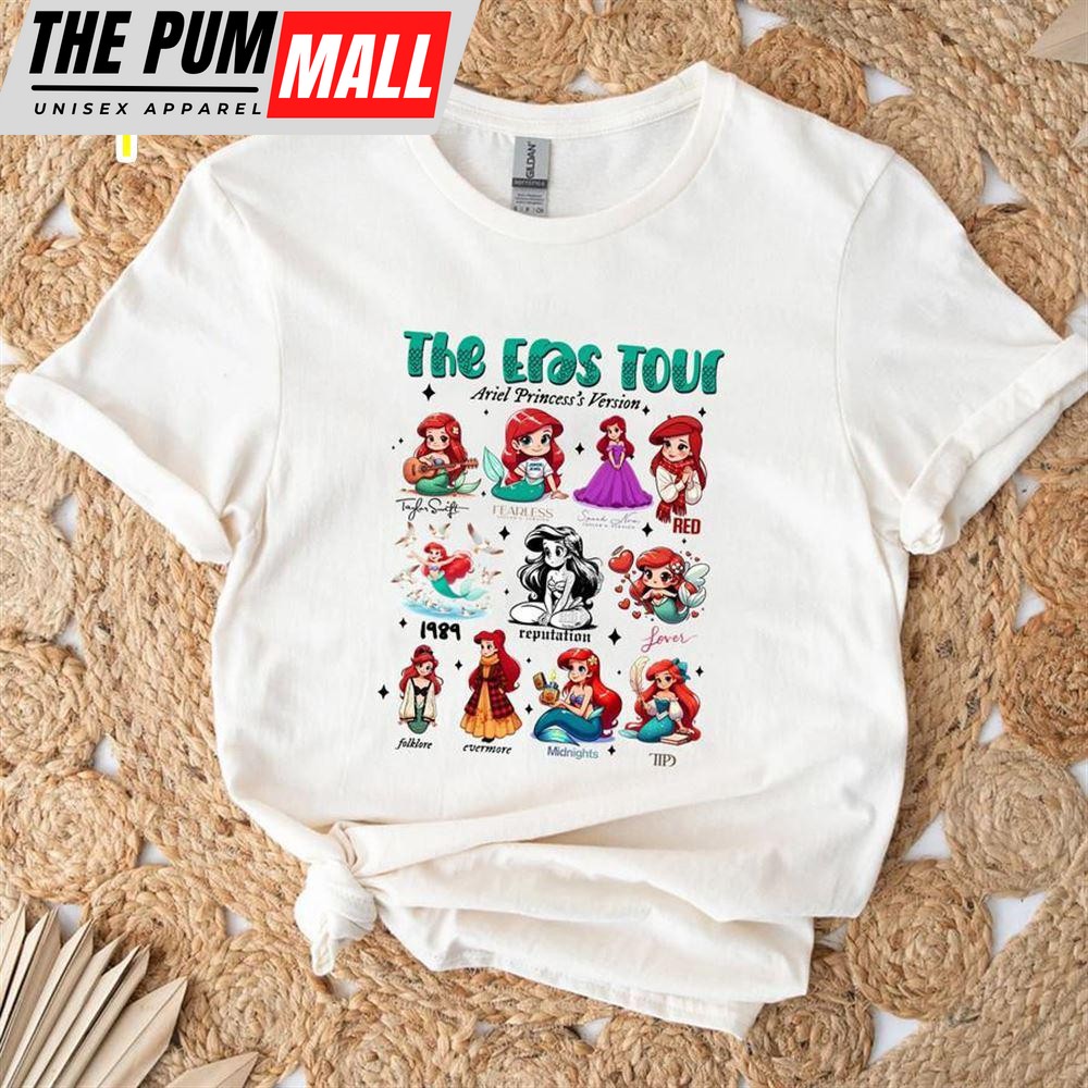 Taylor Swift Eras Tour Disney Princess – Ariel Version Tee Shirt Gift For Fans