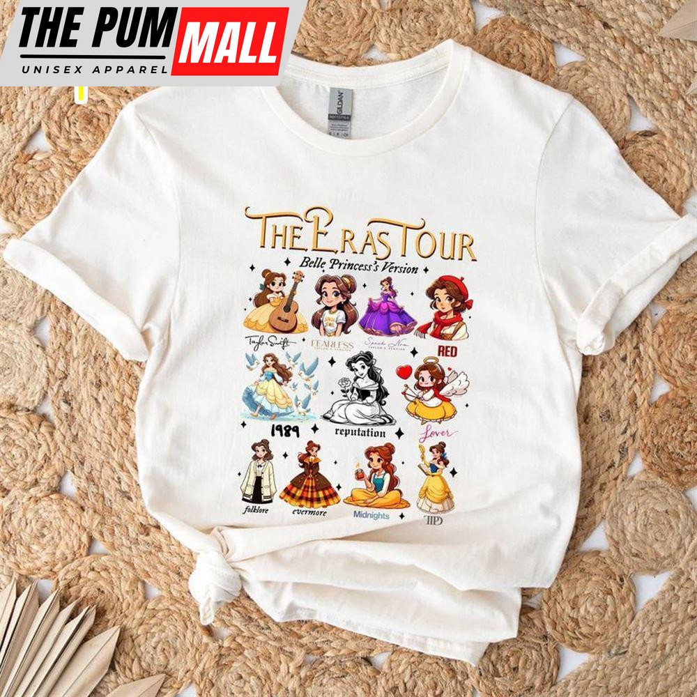 Taylor Swift Eras Tour Disney Princess – Belle Version Tee Shirt Gift For Fans