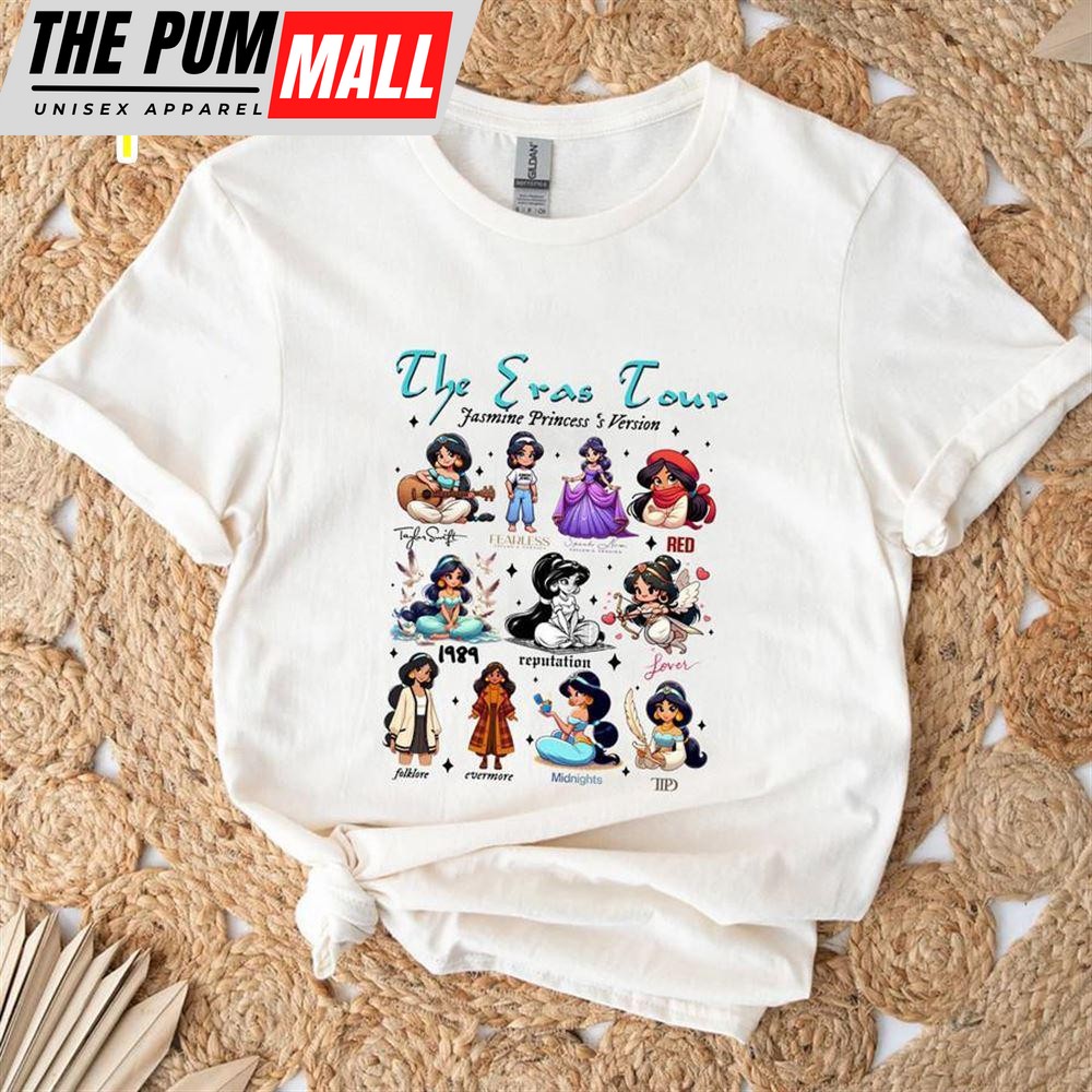 Taylor Swift Eras Tour Disney Princess – Jasmine Version Tee Shirt Gift For Fans