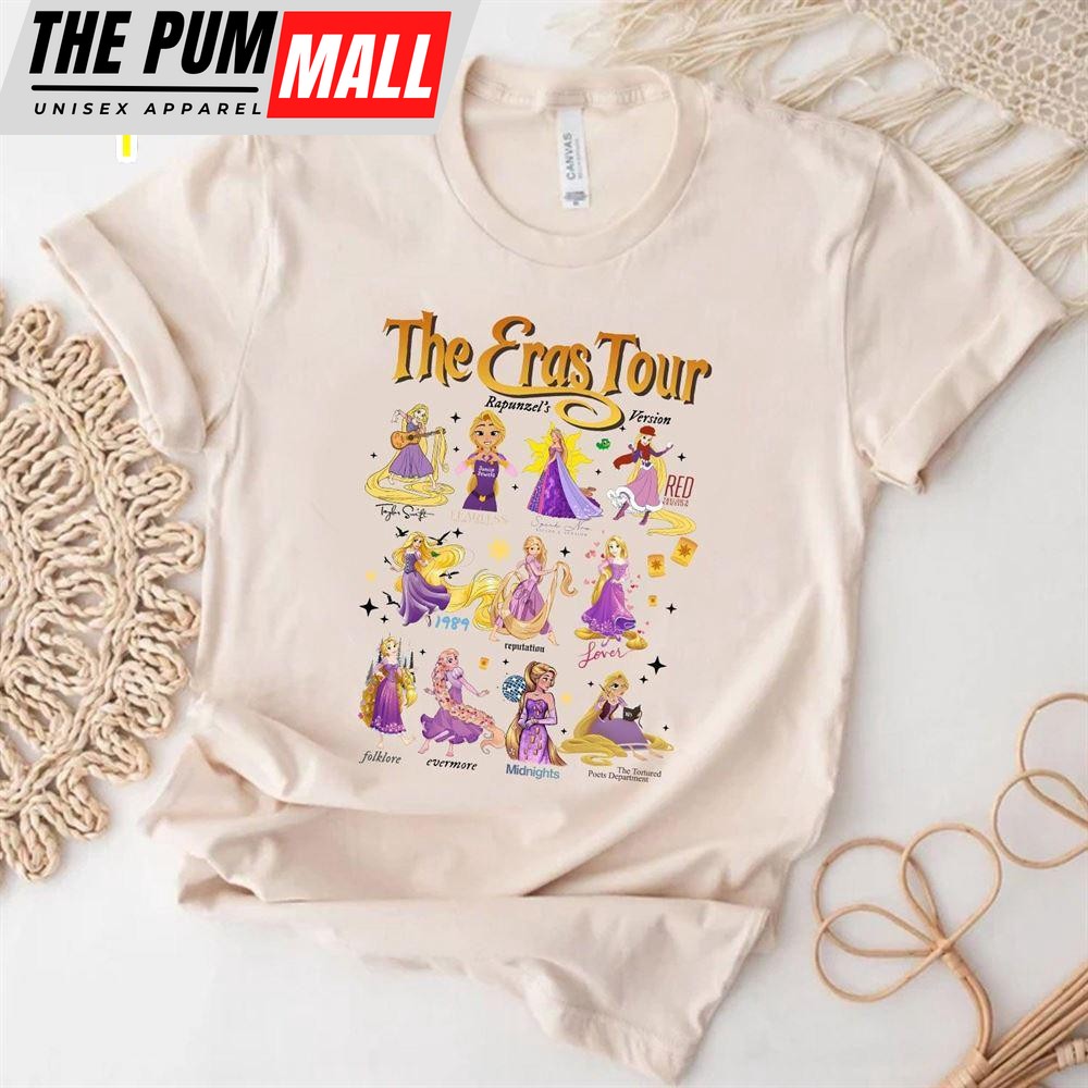 Taylor Swift Eras Tour Disney Princess – Rapunzel Version Ver 2 Tee Shirt Gift For Fans
