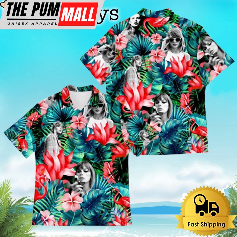 Taylor Swift Floral Tropical Hawaiian Shirt