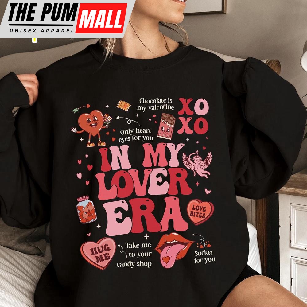 Taylor Swift In My Lover Era Tour Sweatshirt For Valentine’s Day