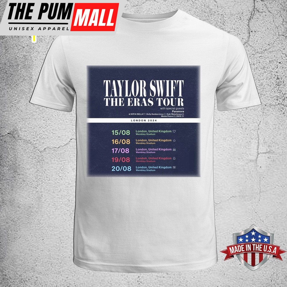 Taylor Swift London Eras Tour Dates ‘Love Their Music Unisex T-Shirt