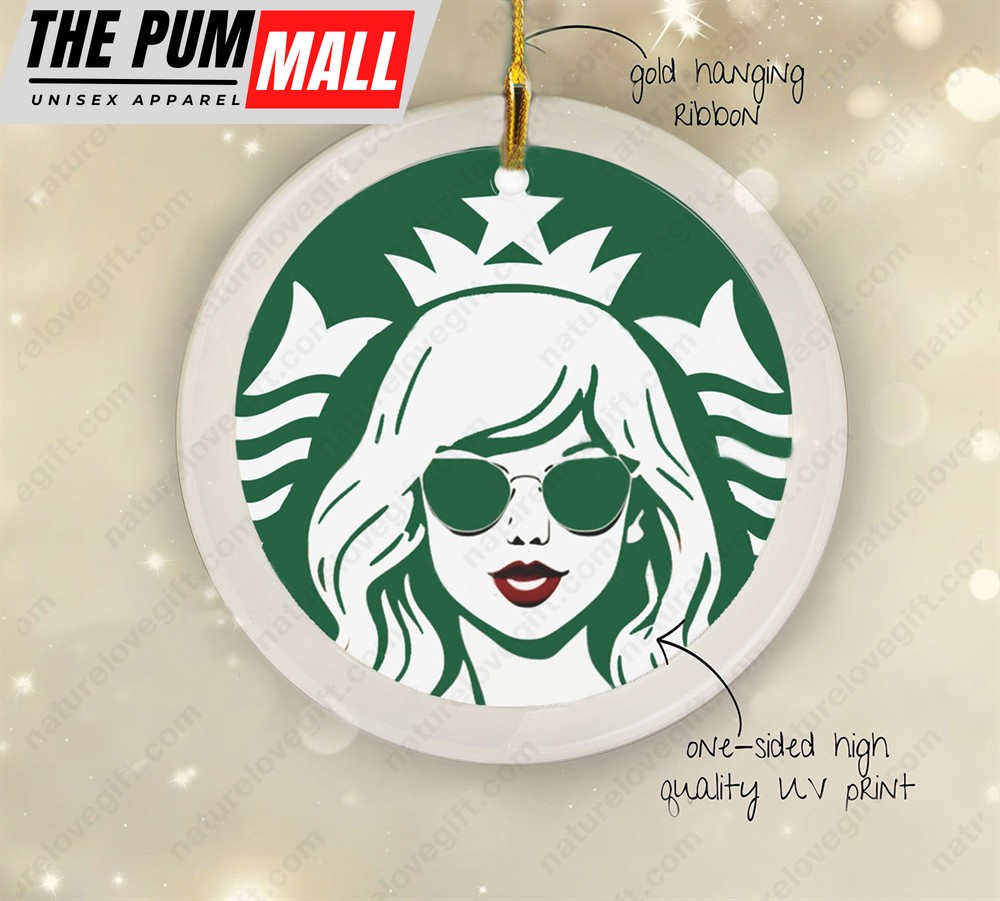 Taylor Swift Lover Starbucks Coffee Ornament Ceramic Xmas Gift for Fans Limited Edition