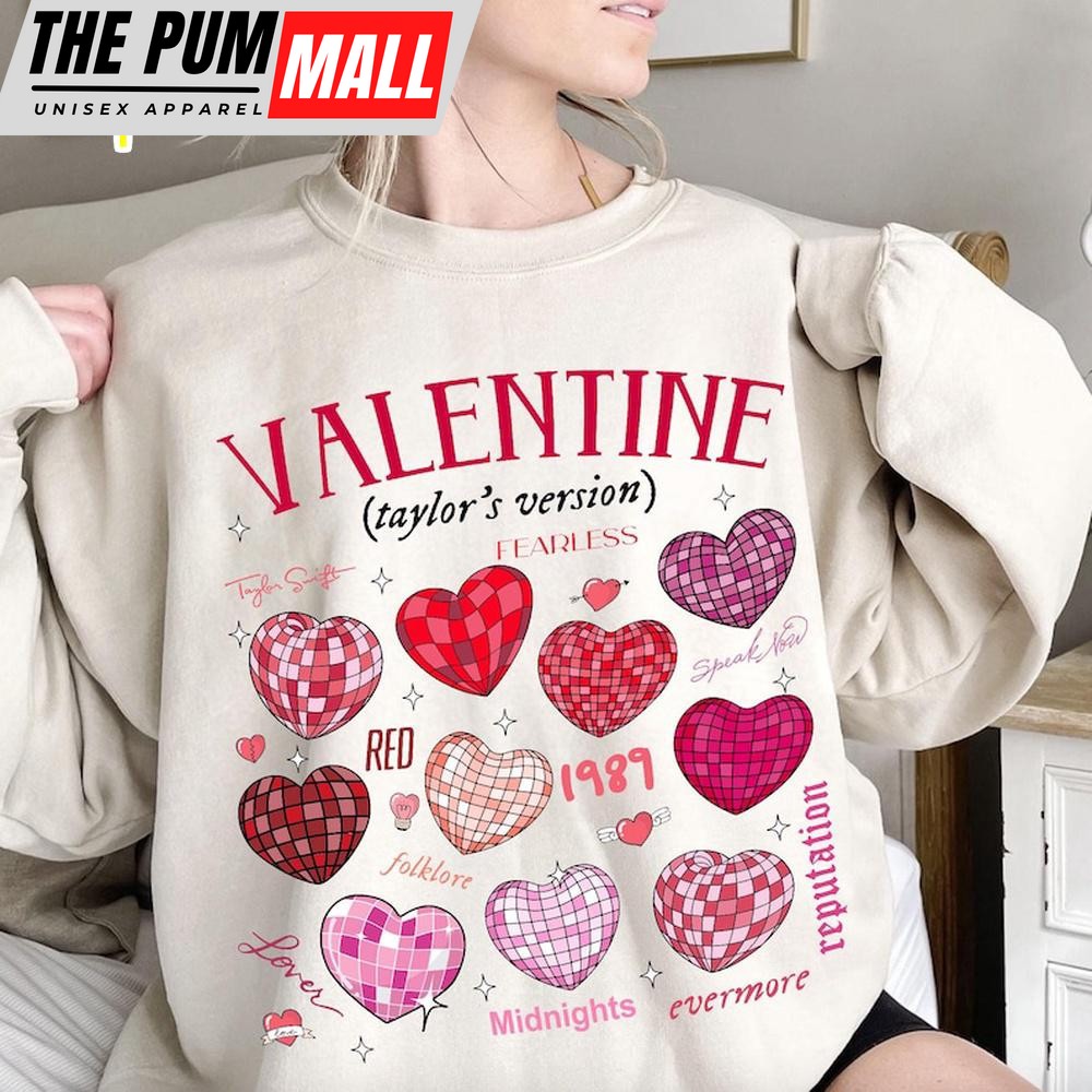 Taylor Swift Music In My Valentine Era Sweatshirt For Valentine’s Day