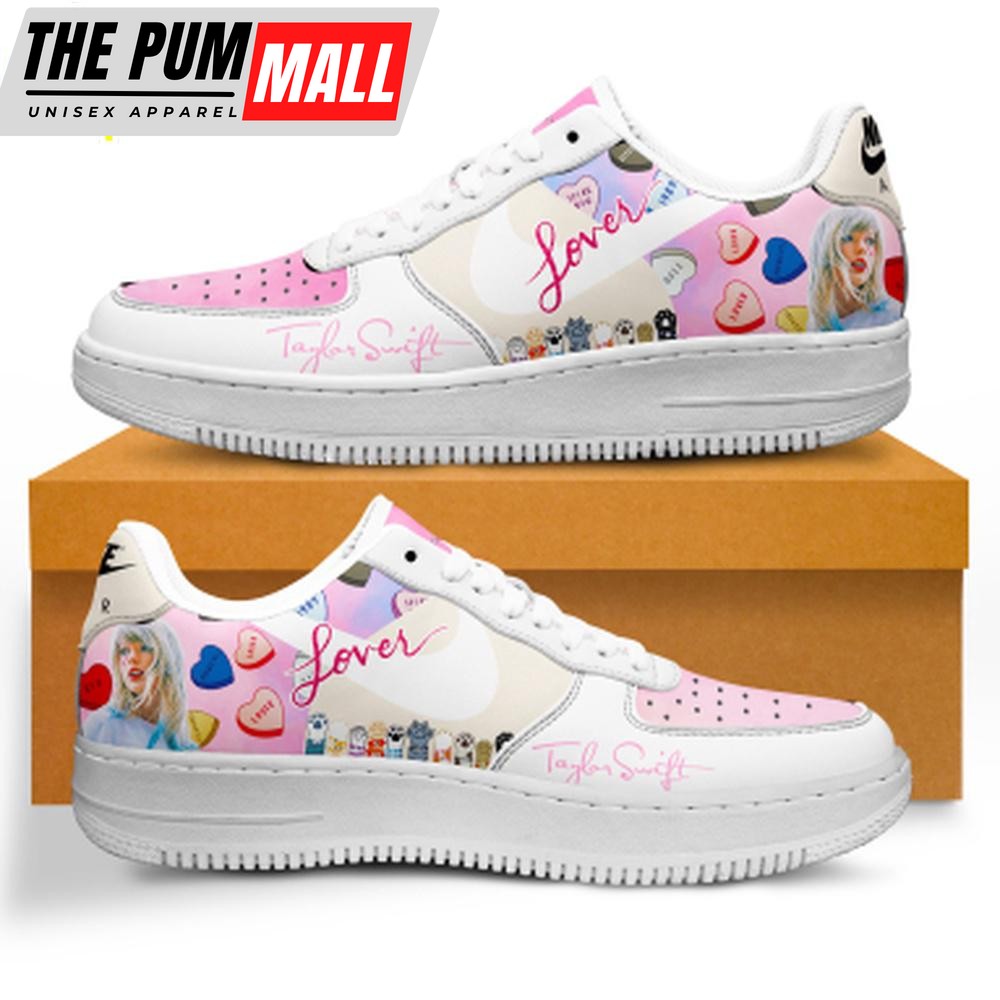 Taylor Swift Pink Lover Music Air Force 1 Shoes For Fans