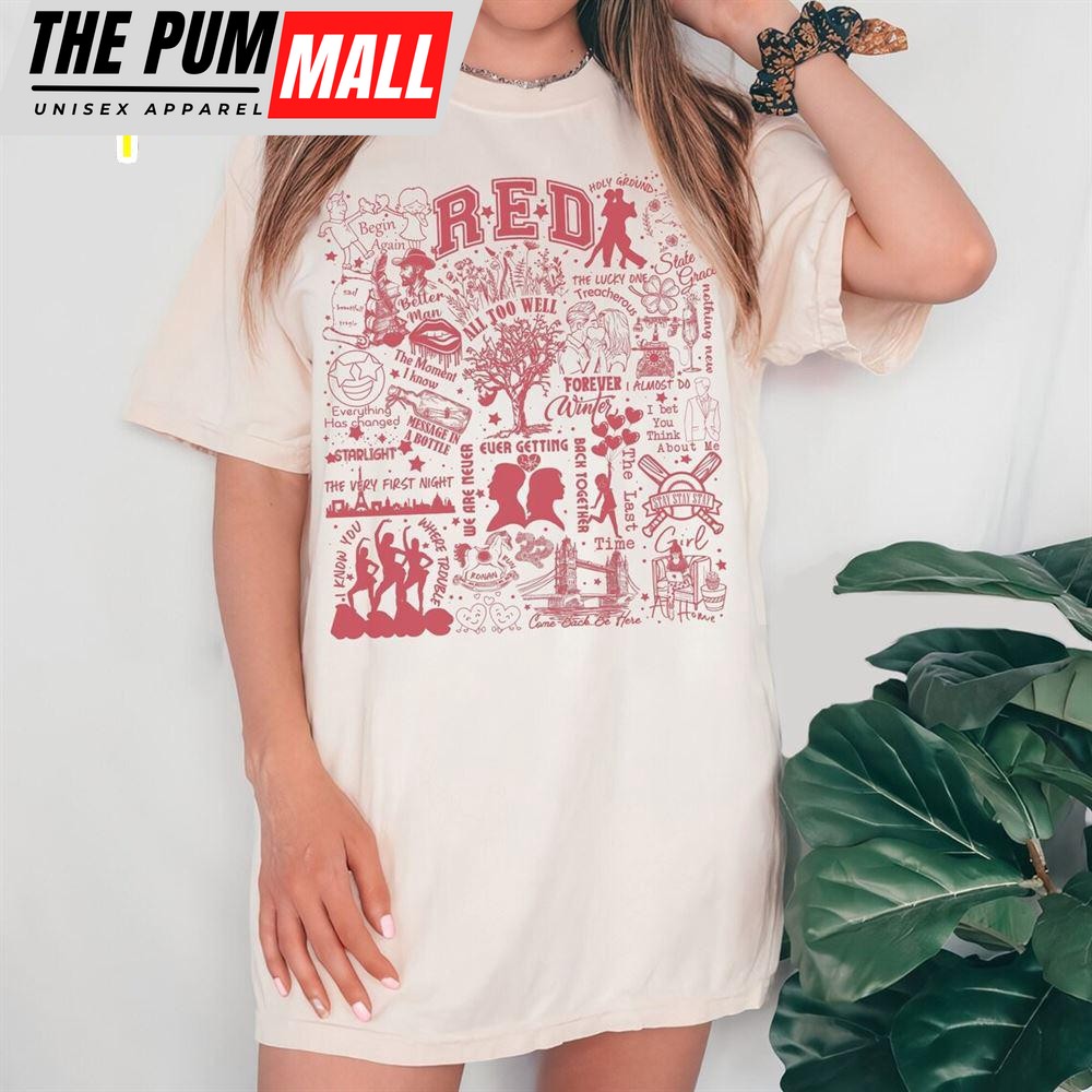 Taylor Swift Red Album Shirt  For Fans
