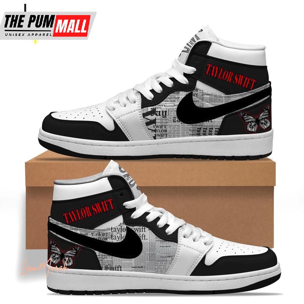 Taylor Swift Reputation Snake AJ1 Shoes Air Jd 1 Sneakers