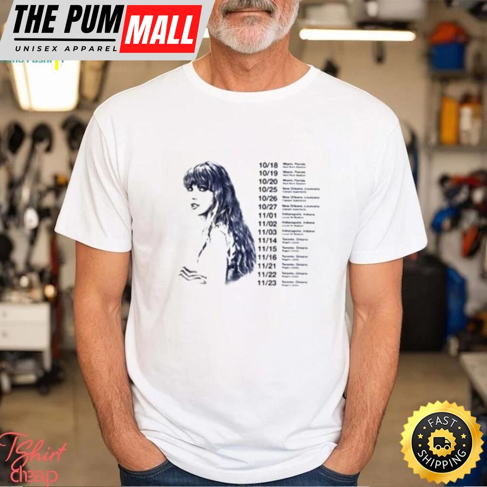 Taylor Swift The Eras Tour Dates 2025 North America Tour Merch Shirt