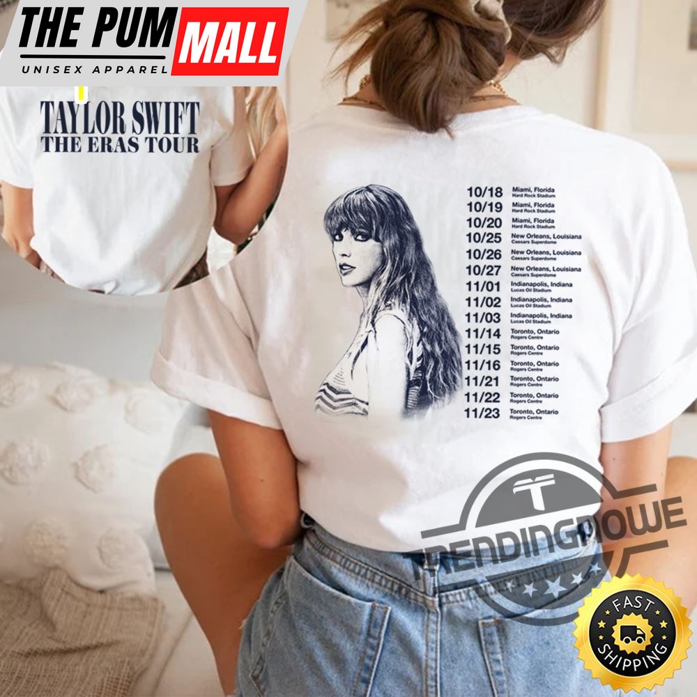 Taylor Swift The Eras Tour Shirt 2025 North America Eras Tour Shirt The Eras Tour 2025 Shirt