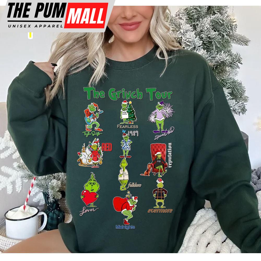 Taylor Swift The Grinch Tour Christmas Sweatshirt – Melody Prints For Fans