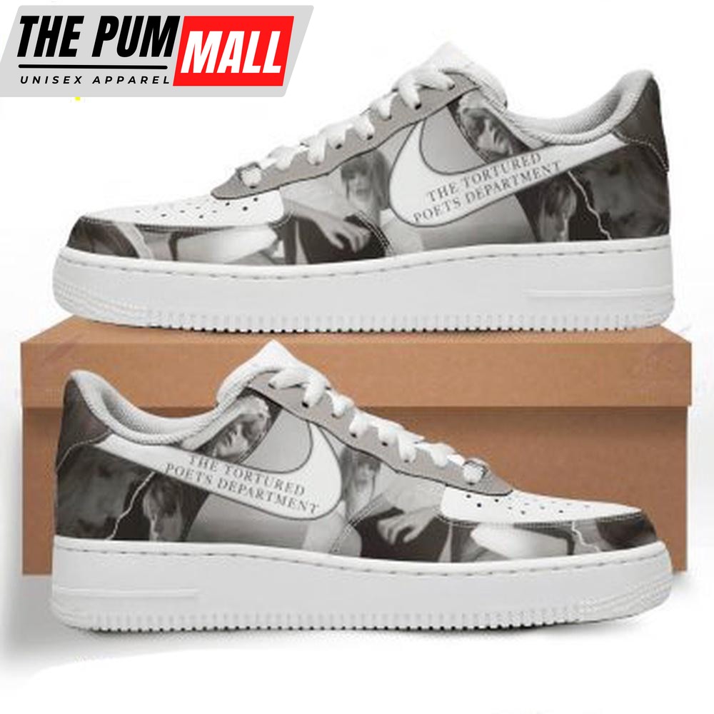 Taylor Swift The Tortured Poets Department Air Force 1 Shoes For Fans
