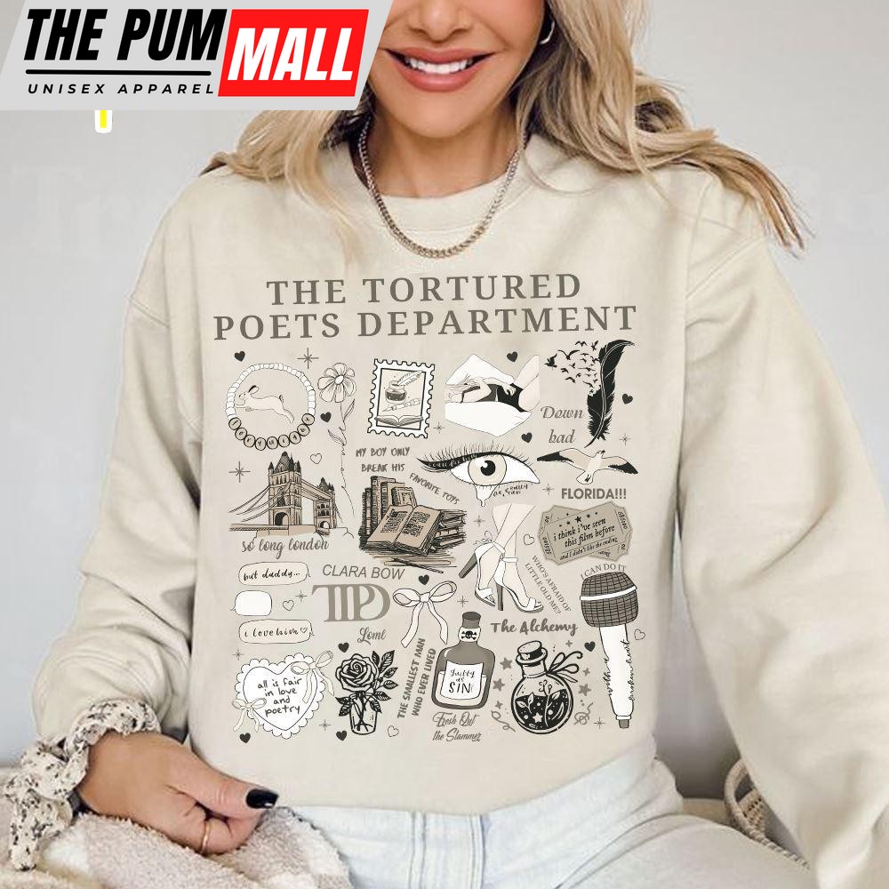 Taylor Swift TTPD The Tortured Poets Department Album Shirt  For Fans