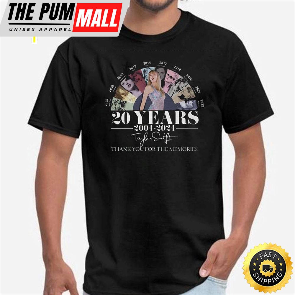 Taylor Thank You For The Memories 20 Year 2004 2025 Shirt