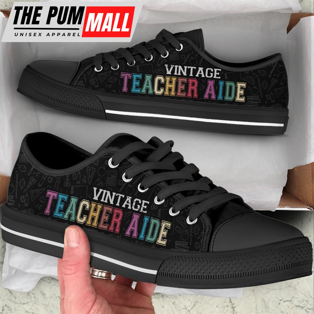 teacher-aide-vintage-low-top-shoes-best-gift-for-teacher-school-shoes-best-33ffgkxp Teacher Aide Vintage Low Top Shoes – Best Gift For Teacher, School Shoes – Best Shoes For Him Or Her