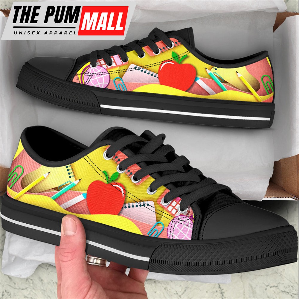 teacher-apple-art-paper-cut-out-low-top-shoes-best-gift-for-teacher-school-sh-ffmbazlw Teacher Apple Art Paper Cut Out Low Top Shoes – Best Gift For Teacher, School Shoes – Best Shoes For Him Or Her