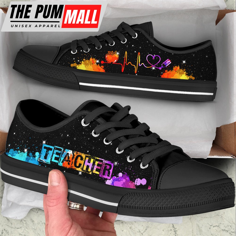 teacher-watercolor-heartbeat-low-top-shoes-best-gift-for-teacher-school-shoes-cuwhzrps Teacher Watercolor Heartbeat Low Top Shoes – Best Gift For Teacher, School Shoes – Best Shoes For Him Or Her