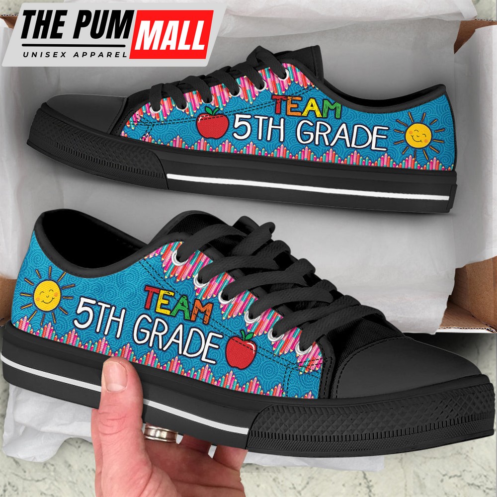 team-5th-grade-crayon-zig-zag-low-top-shoes-best-gift-for-teacher-school-shoe-5uls5wlr Team 5th Grade Crayon Zig Zag Low Top Shoes – Best Gift For Teacher, School Shoes – Best Shoes For Him Or Her