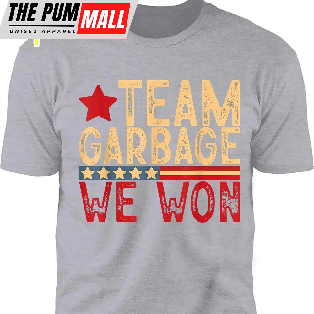 Team Garbage We Won, Team Garbage For Trump 2024 Shirt, Trump 47th President Shirt Dark