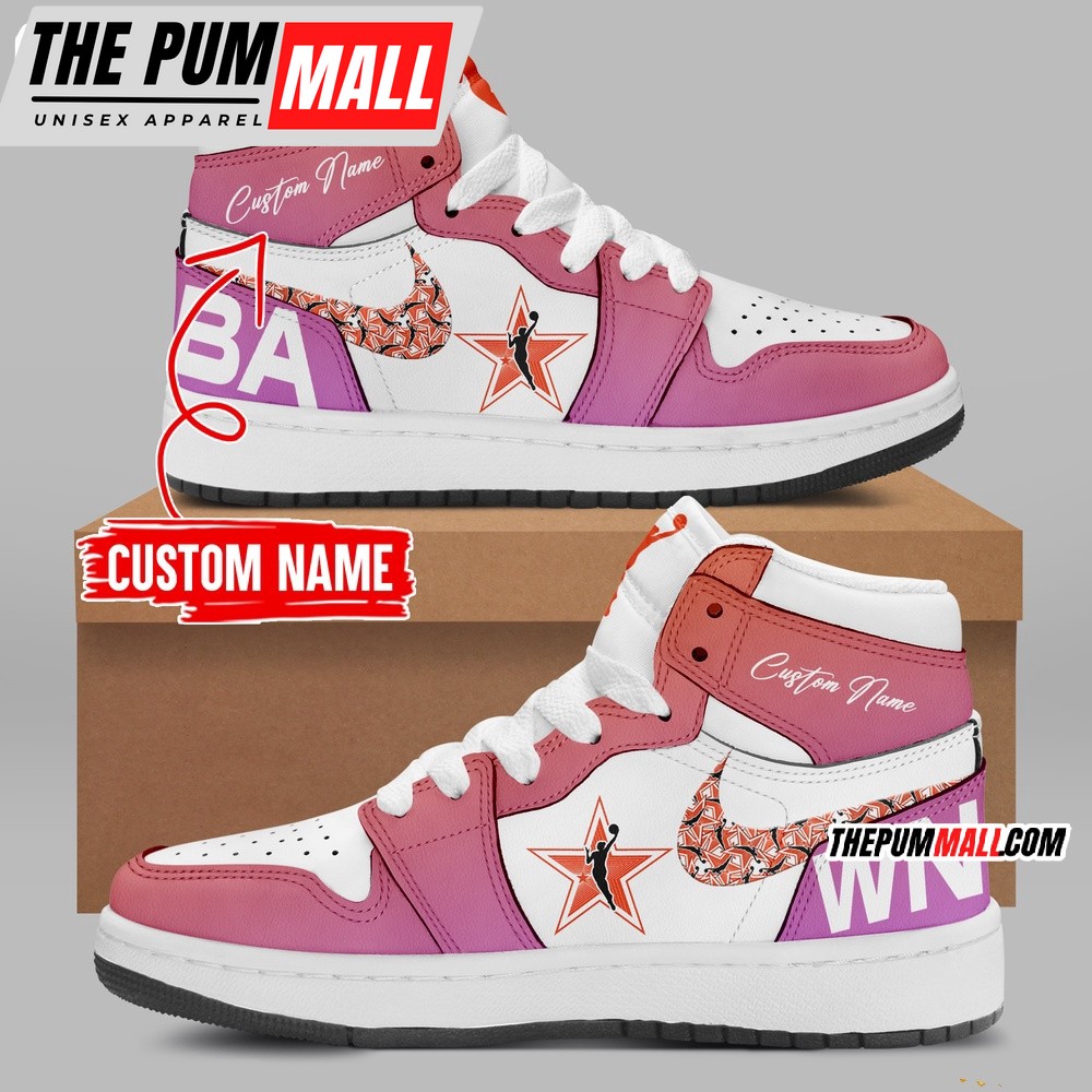 Team USA 2024 WNBA All Star Phoenix Air Jd 1 Hightop Shoes