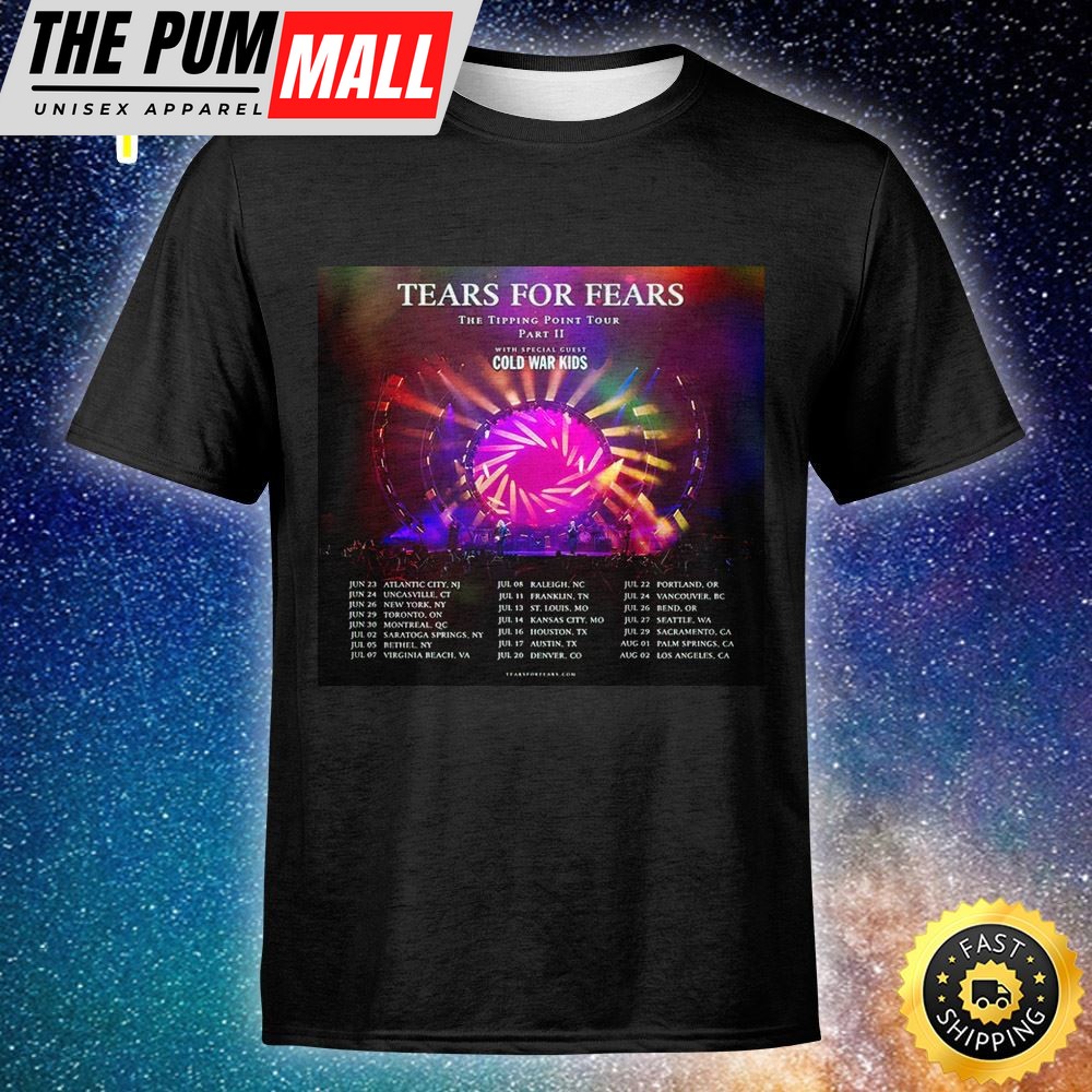 Tears For Fears Announces 2025 North American Unisex T-shirt