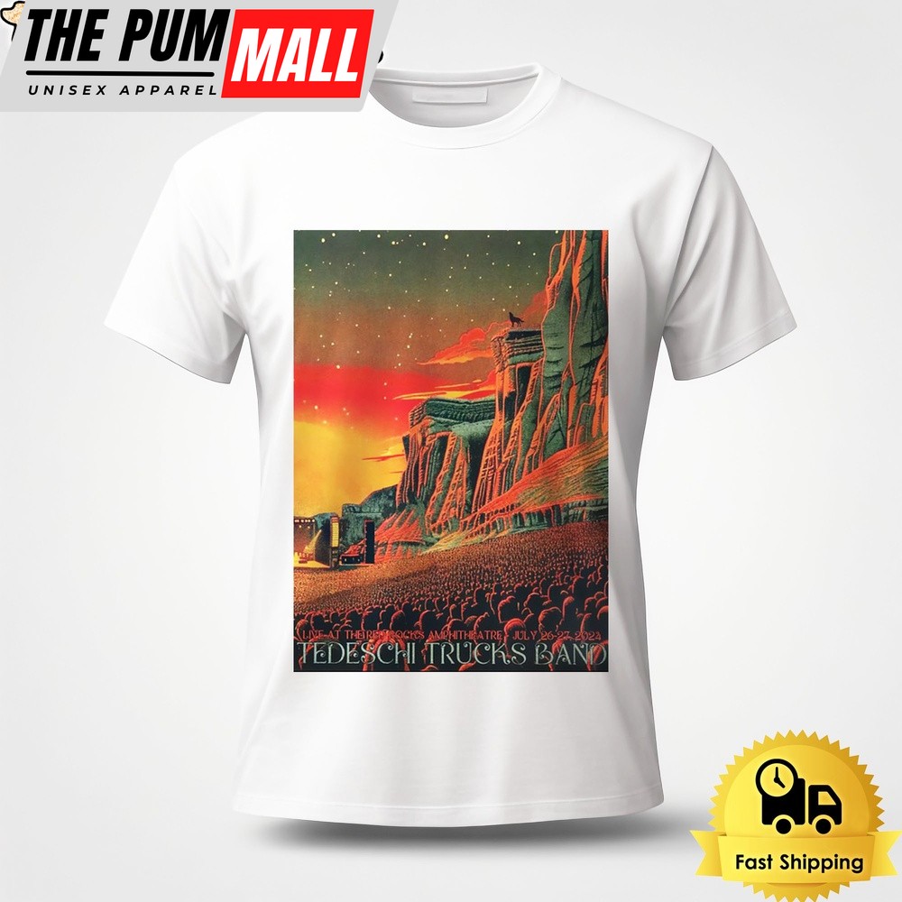 Tedeschi Trucks Band Live At The Red Rocks Amphitheatre On Jul 26-27 2024 Unisex T-Shirt