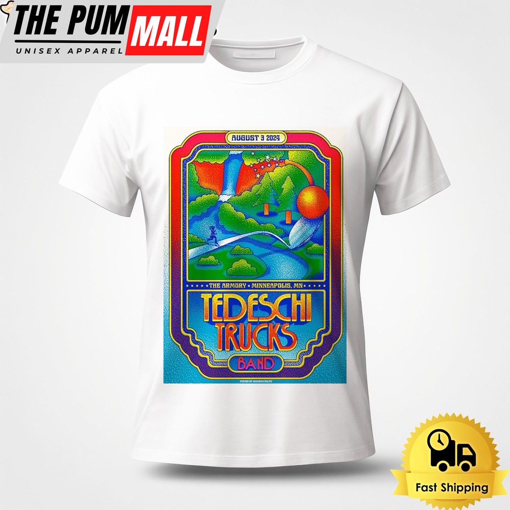 Tedeschi Trucks Band Live On August 3 2024 The Armory Minneapolis MN Unisex T-Shirt