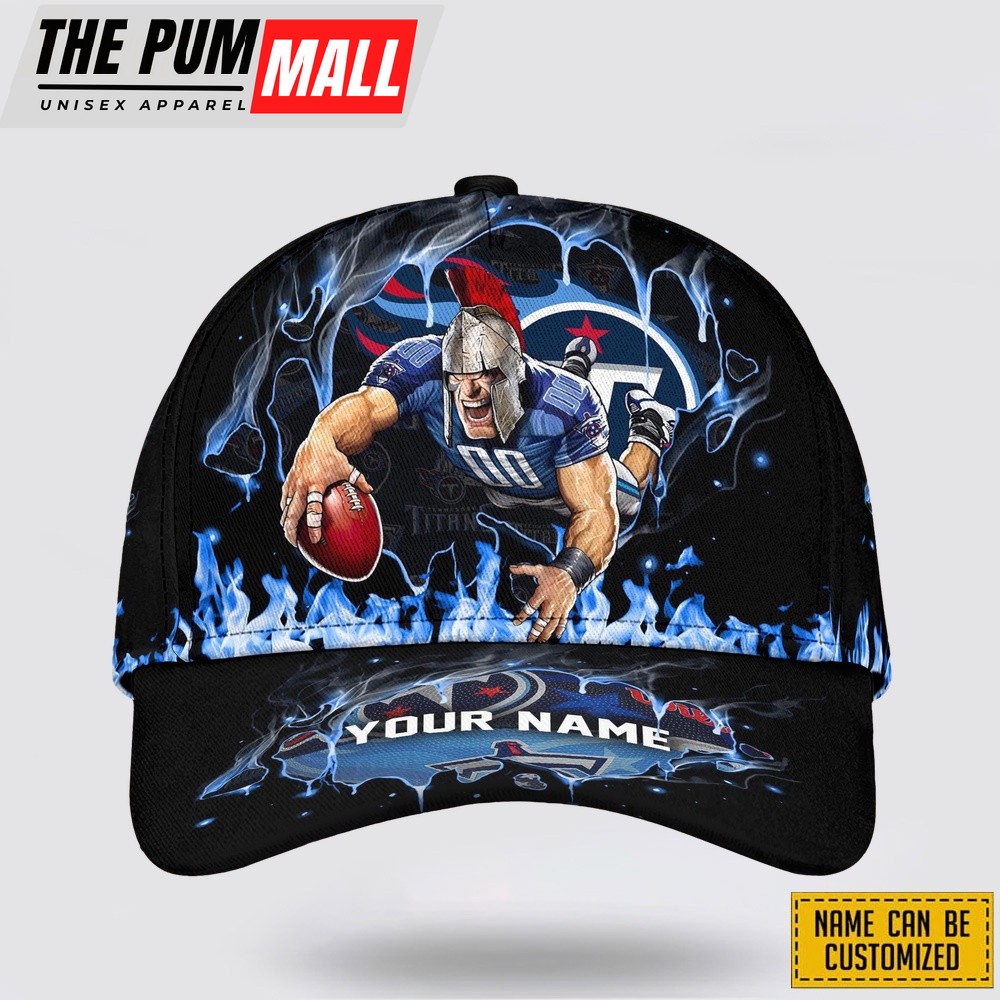 Tennessee Titans All Over Printed Nfl Baseball Caps Custom Name Caps Limited Edition Gift