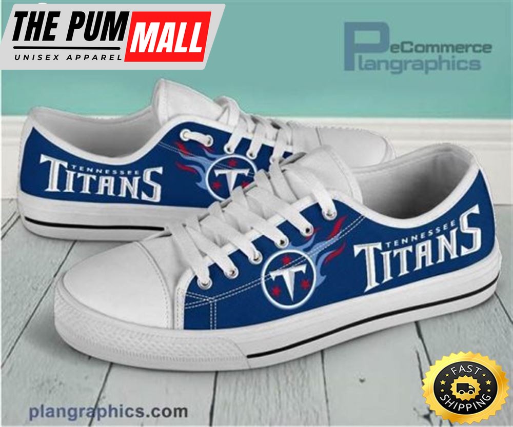 Tennessee Titans Canvas Canvas Sneaker Low Top