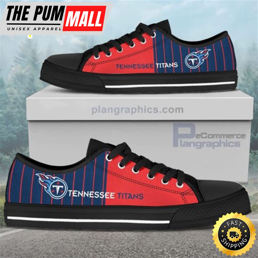Tennessee Titans Canvas Low Top Shoes