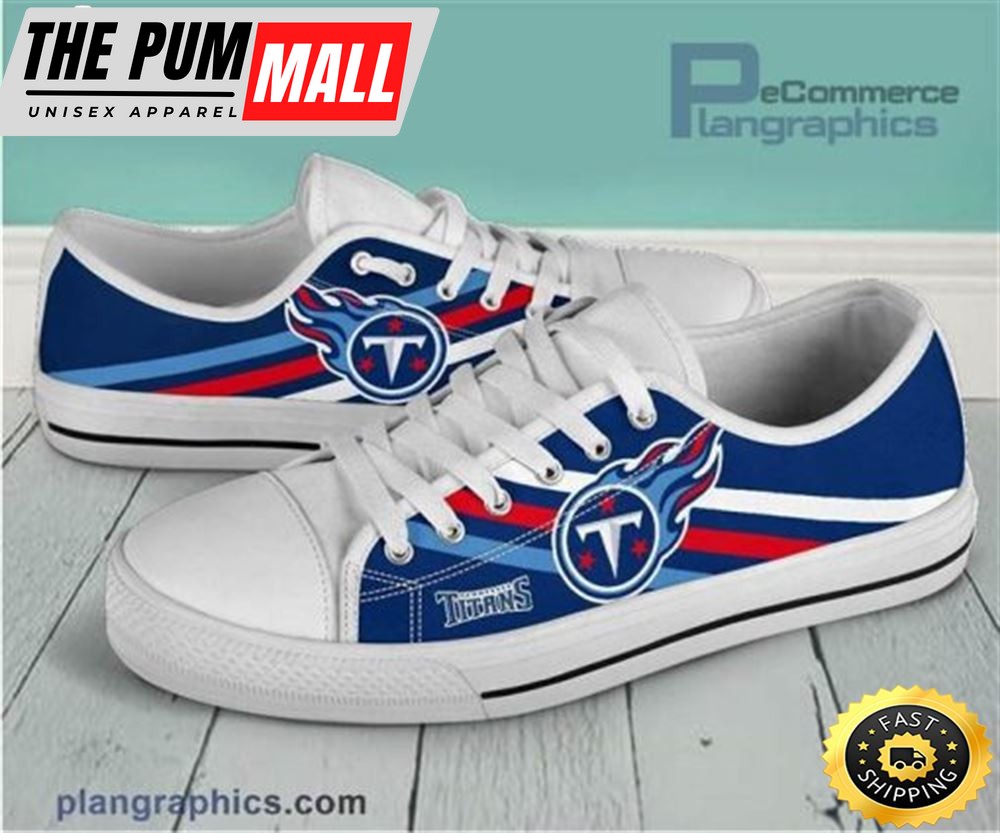 Tennessee Titans Canvas Shoes Low Top