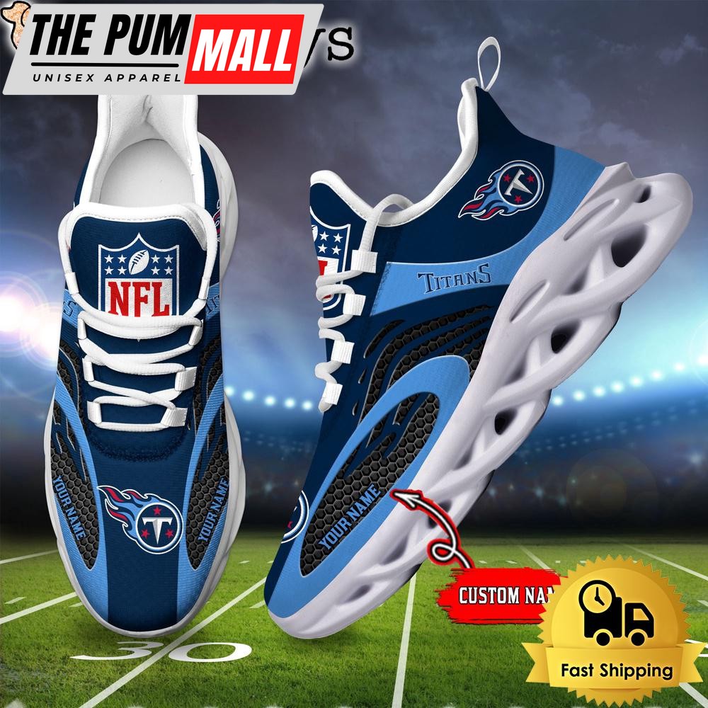 Tennessee Titans Custom Max Soul Shoes