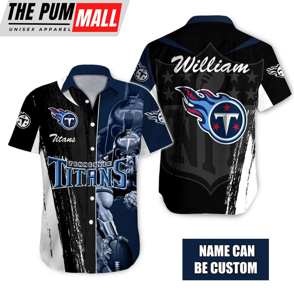 Tennessee Titans Football Team Mascot Personalized Hawaiian Shirt