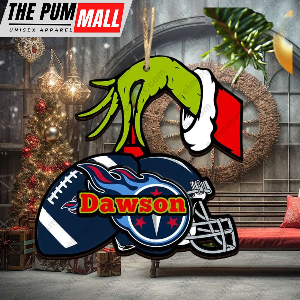 Tennessee Titans NFL Custom Grinch Christmas Ornament Tree Decorations Limited Edition