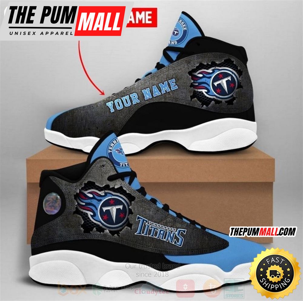 Tennessee Titans Nfl Custom Name Air Jd 13 Shoes 3