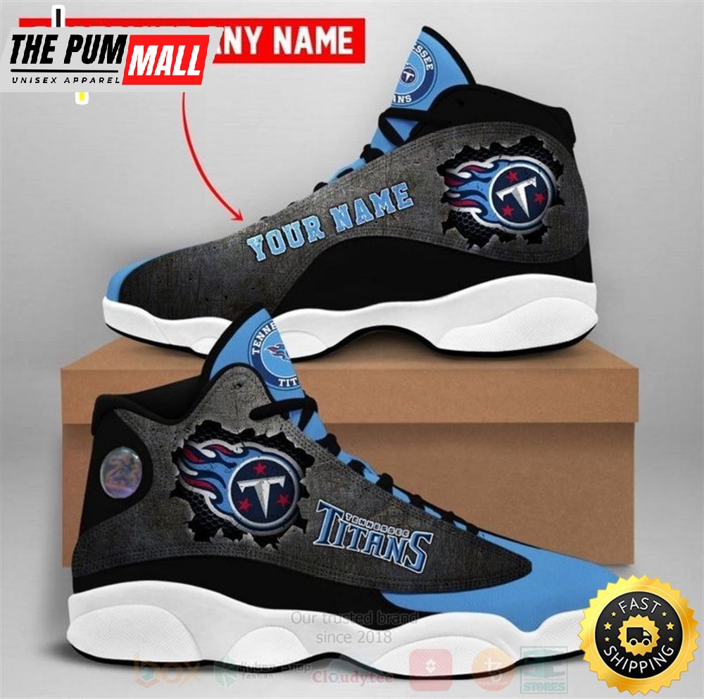 Tennessee Titans Nfl Custom Name Air Jd 13 Shoes 3