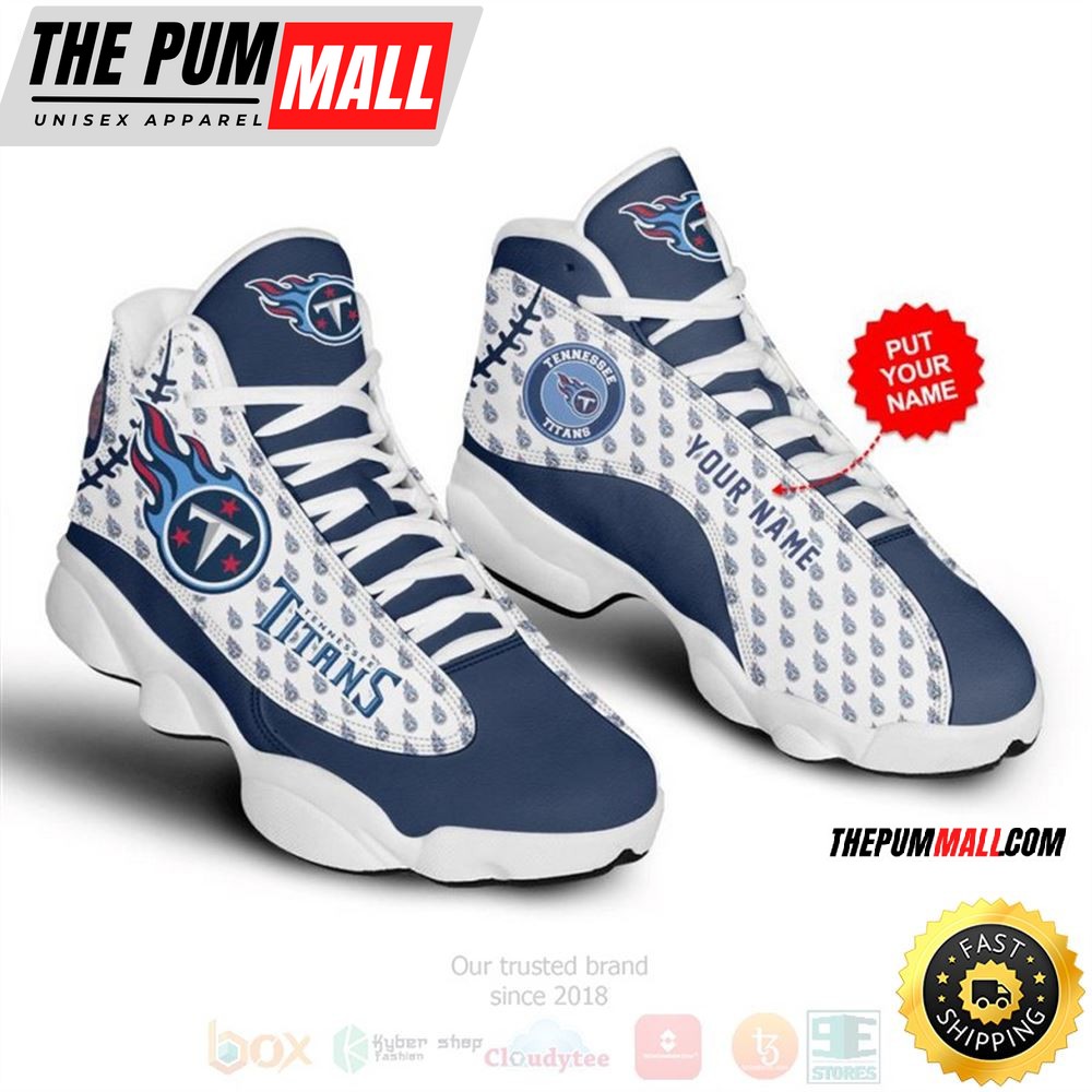 Tennessee Titans Nfl Custom Name Air Jd 13 Shoes 4