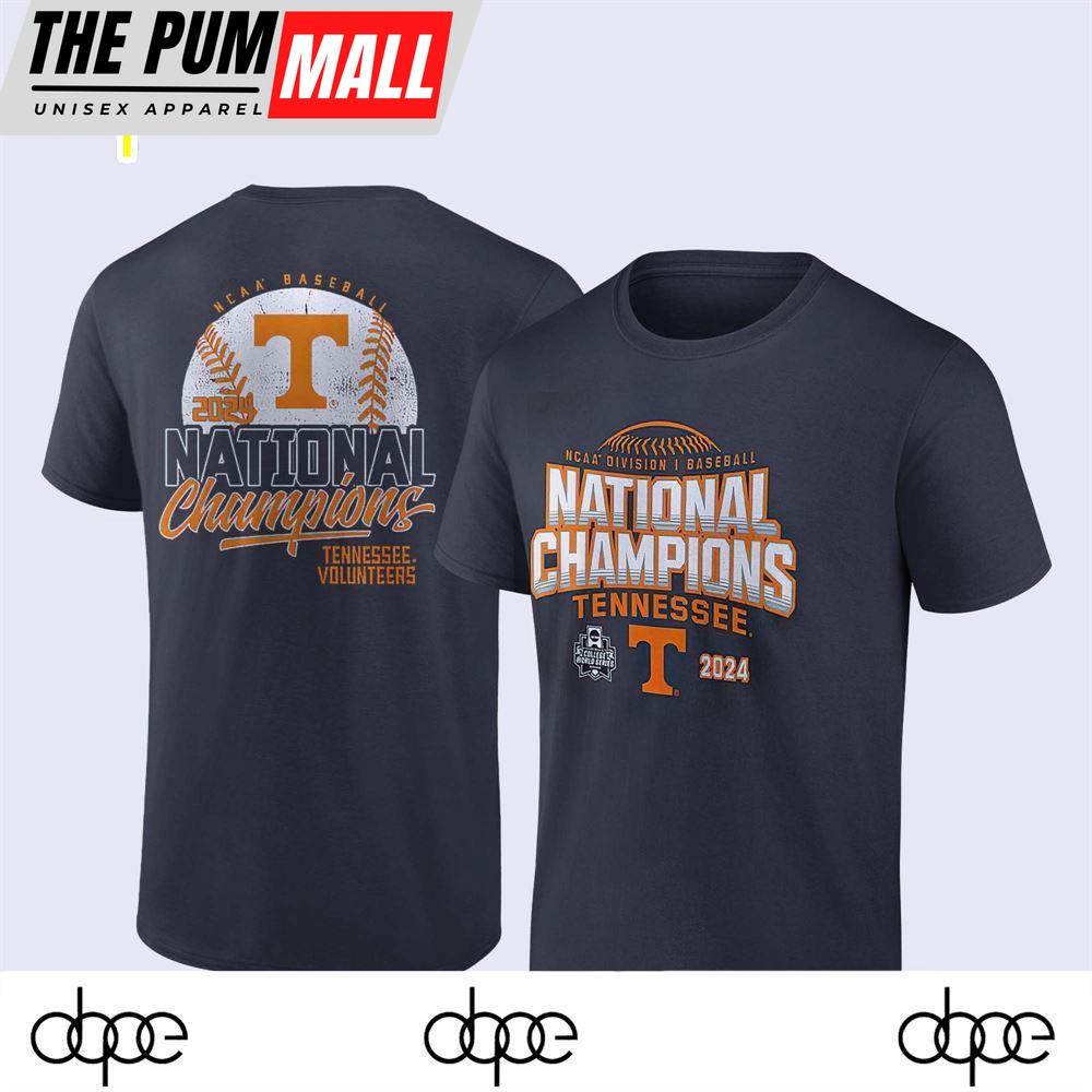 Tennessee Volunteers 2024 Ncaa Men’s Baseball College World Series Champions Shirts