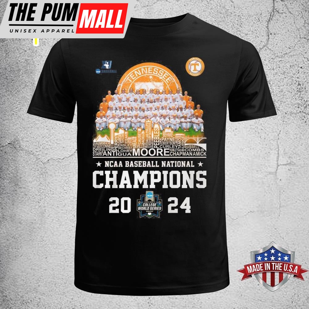 Tennessee Volunteers 2025 NCAA Division I Mens Baseball Series Champions Schedule T-Shirt
