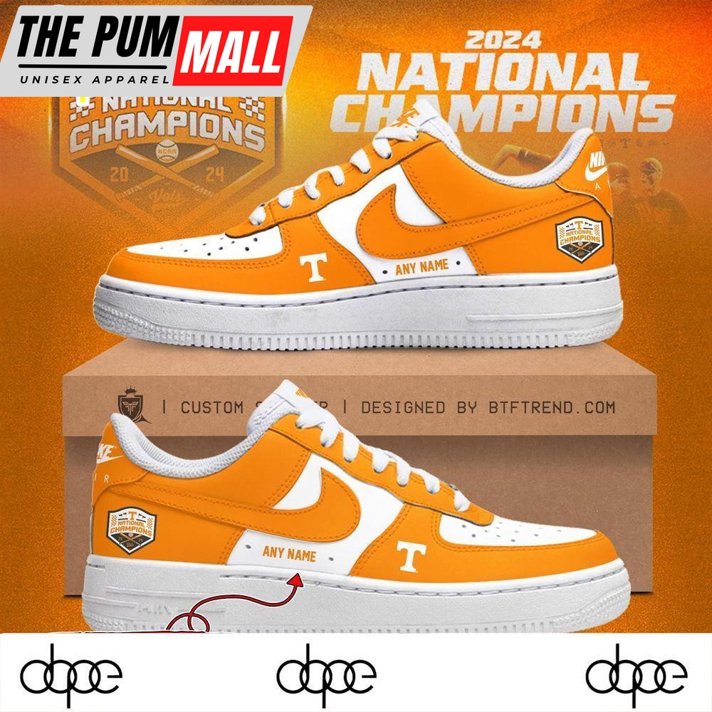 Tennessee Volunteers Air Force 1 Shoes Custom Name