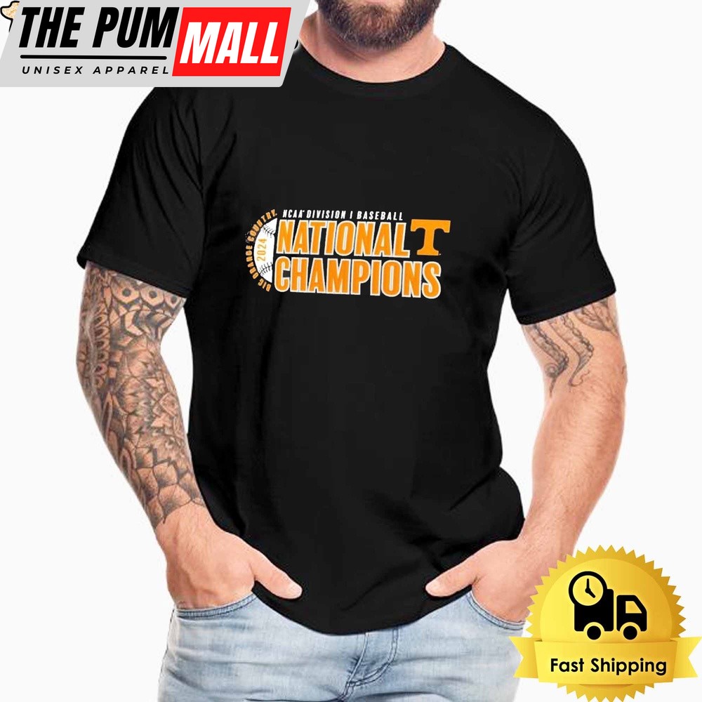 Tennessee Volunteers Big Orange Country Ncaa Division I Baseball National Champions Unisex T-Shirt