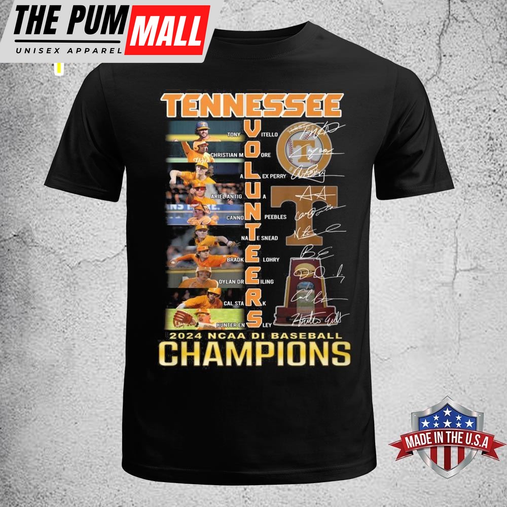 Tennessee Volunteers City Skyline 2025 NCAA DI Baseball Champions T-shirt